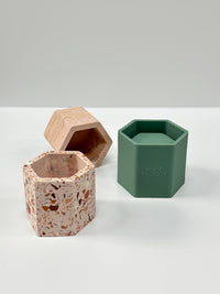 DIY - Silicone mold Base - Pot Hexagon ⌀ 5.5cm DIY House Raccoon 