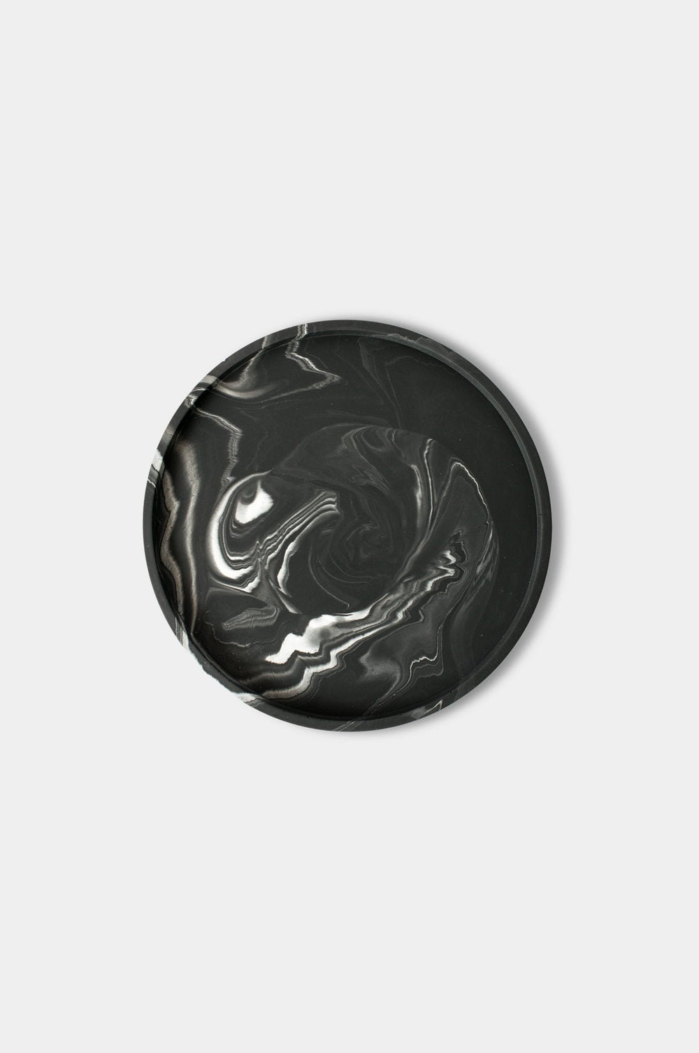 Tray Vassoio Ø 29 cm Accessories House Raccoon Black Marble 